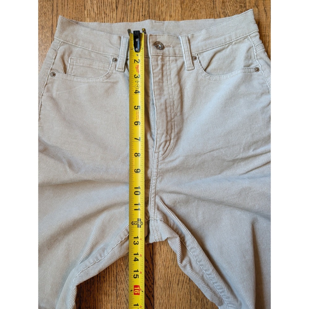 Uniqlo Womens Beige High Rise Corduroy Flare Pants Size 4 453627 Neutral Slim - Picture 7 of 8